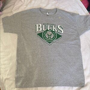 NBA Gray Milwaukee Bucks T-Shirt